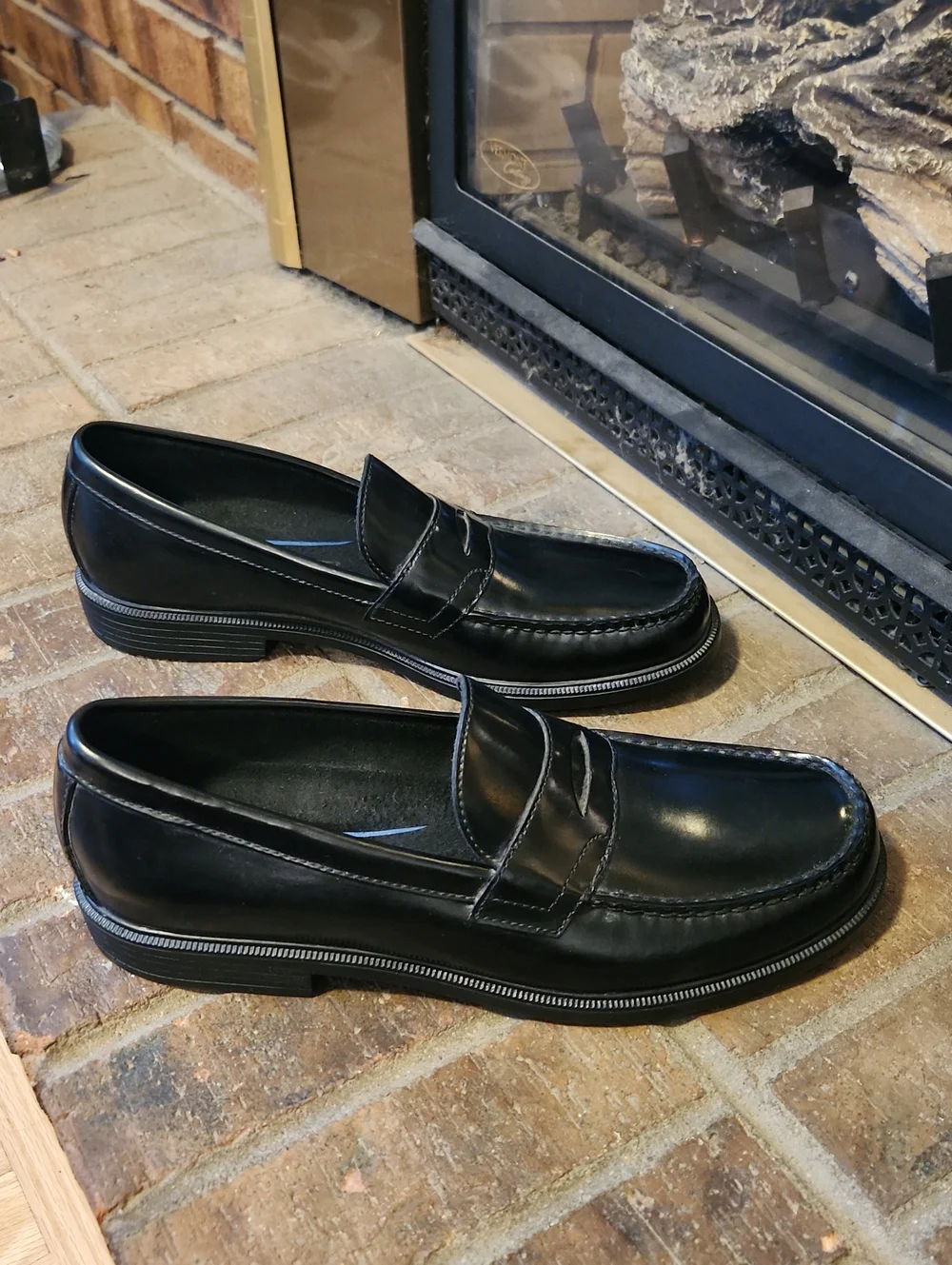 Rockport Black Leather 11N Penny Loafers Preppy Business Church Wedding Formal
